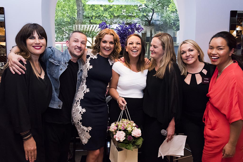 Rob Cartwright Photography MAC make up cosmetics beauty ME hotel strand london conference team building meeting melia cucina asellina restaurant candid portrait smiling colleagues celebration flowers winner prize award